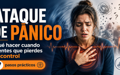 Ataque de pánico: síntomas y qué hacer en 7 pasos