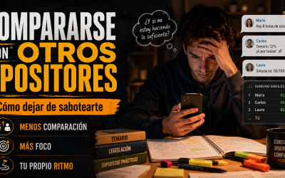 Compararse con otros opositores: cómo dejar de sabotearte mientras estudias